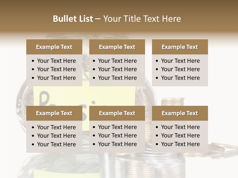 Fee Jar Objects PowerPoint Template