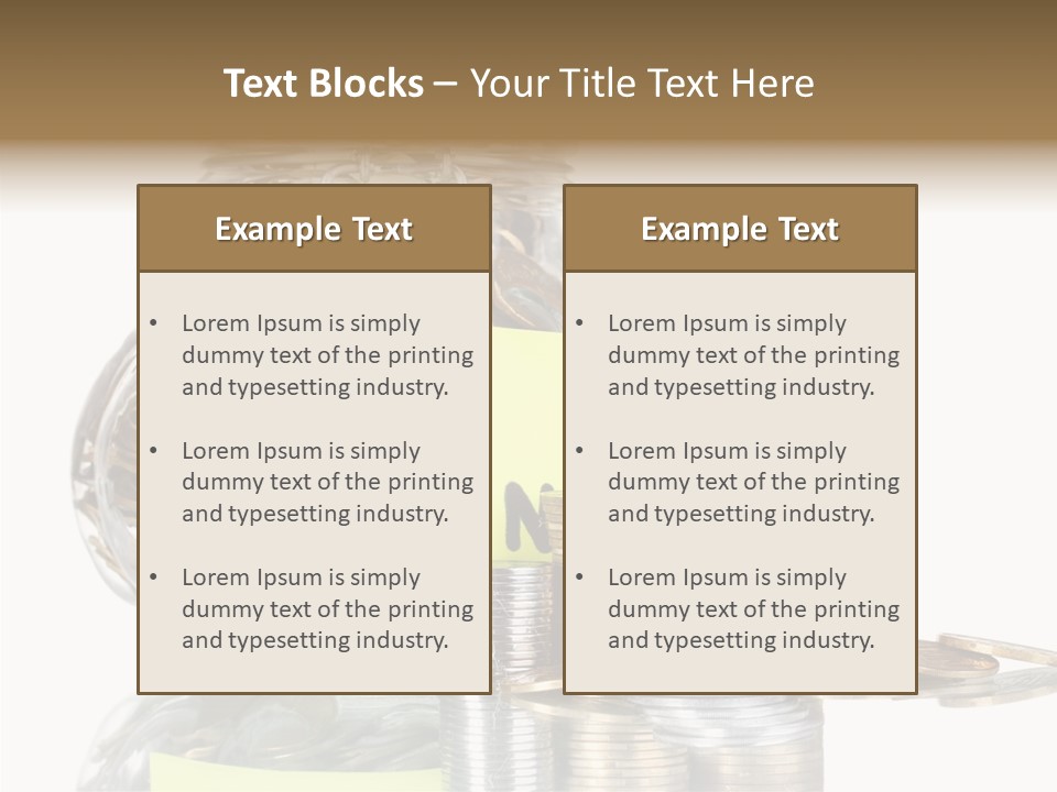 Fee Jar Objects PowerPoint Template