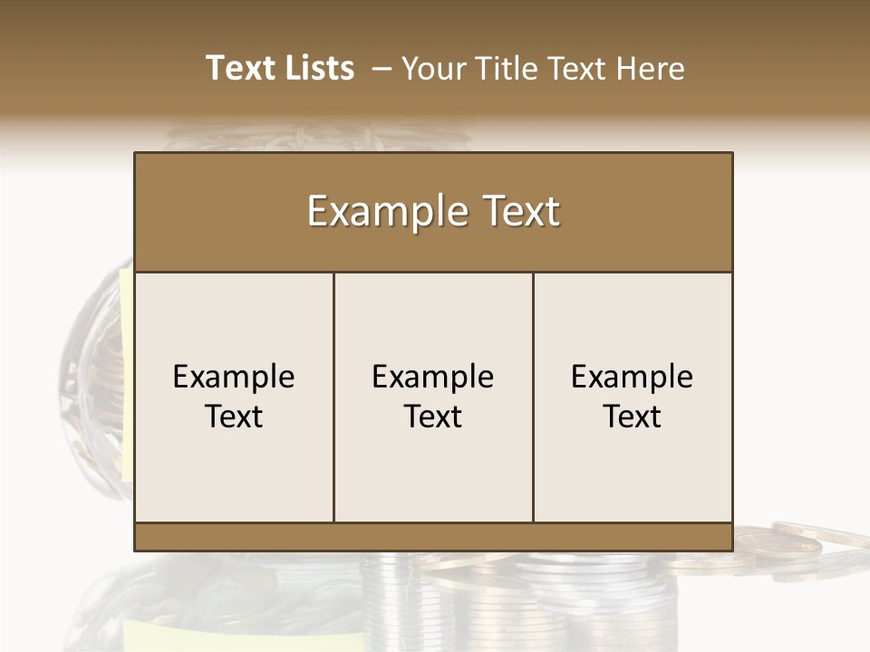 Fee Jar Objects PowerPoint Template