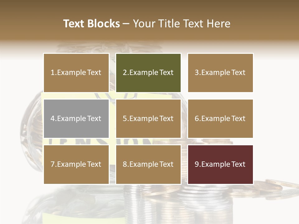 Fee Jar Objects PowerPoint Template