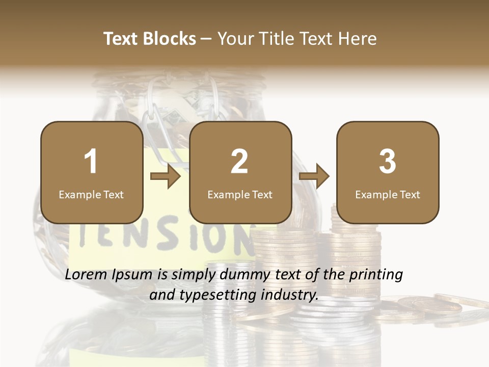 Fee Jar Objects PowerPoint Template