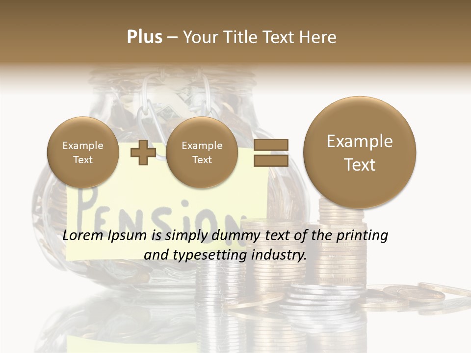Fee Jar Objects PowerPoint Template