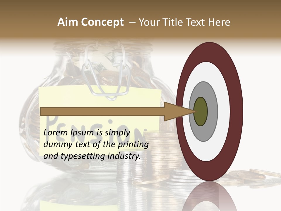 Fee Jar Objects PowerPoint Template