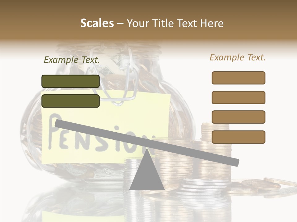 Fee Jar Objects PowerPoint Template