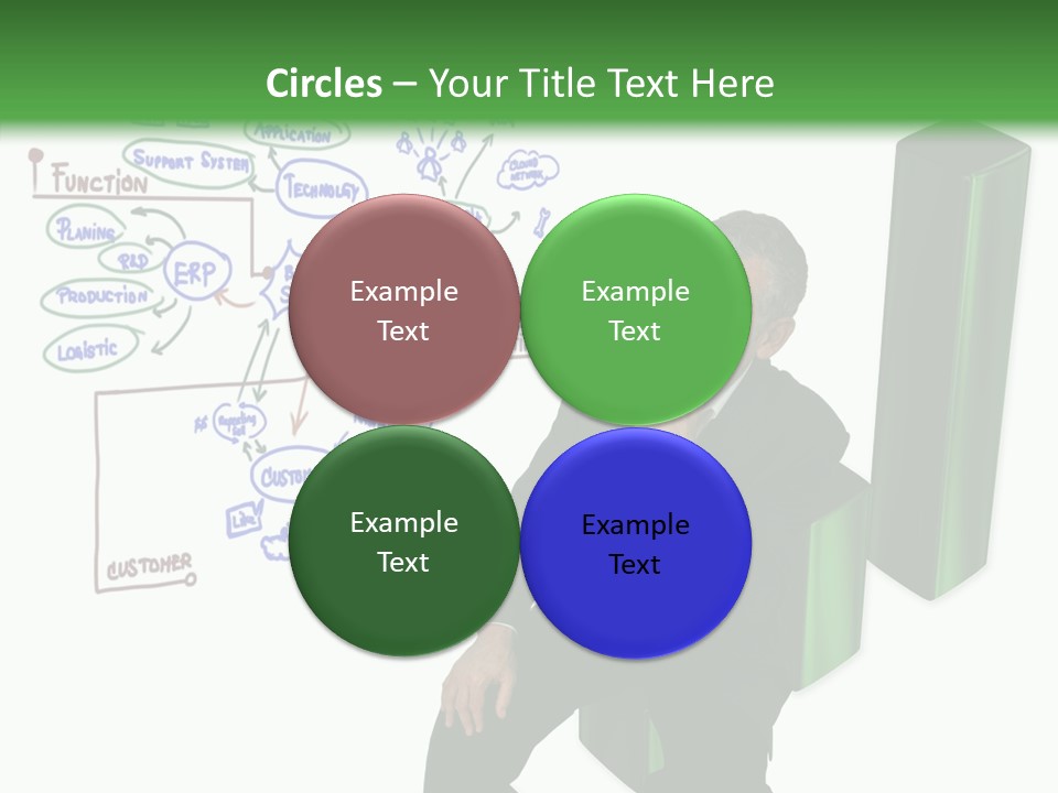 Market Marketing Pie Graph PowerPoint Template