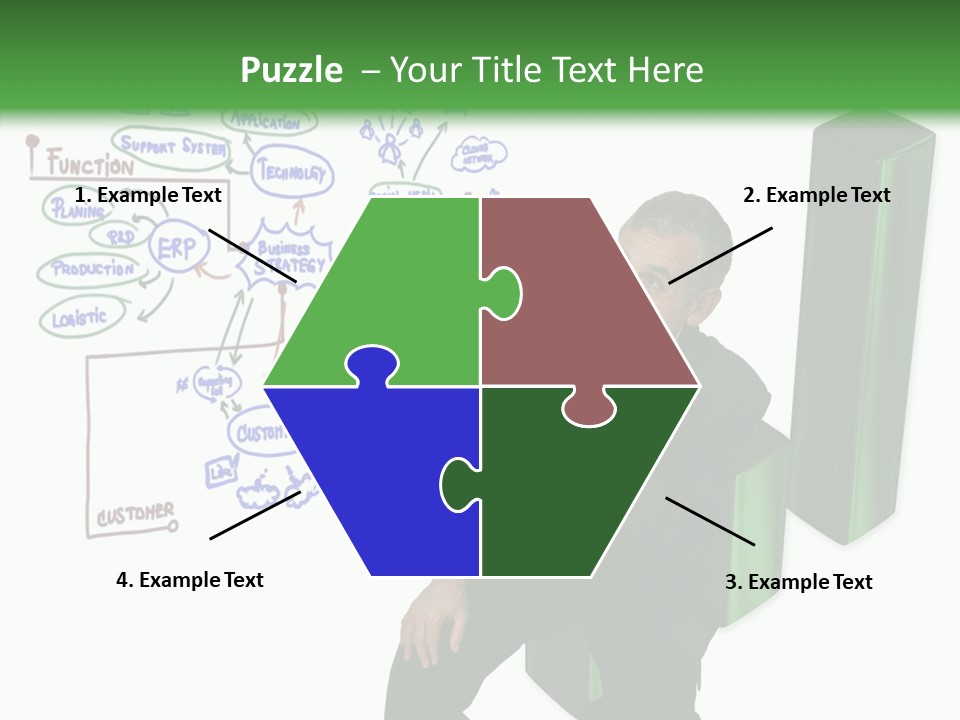 Market Marketing Pie Graph PowerPoint Template