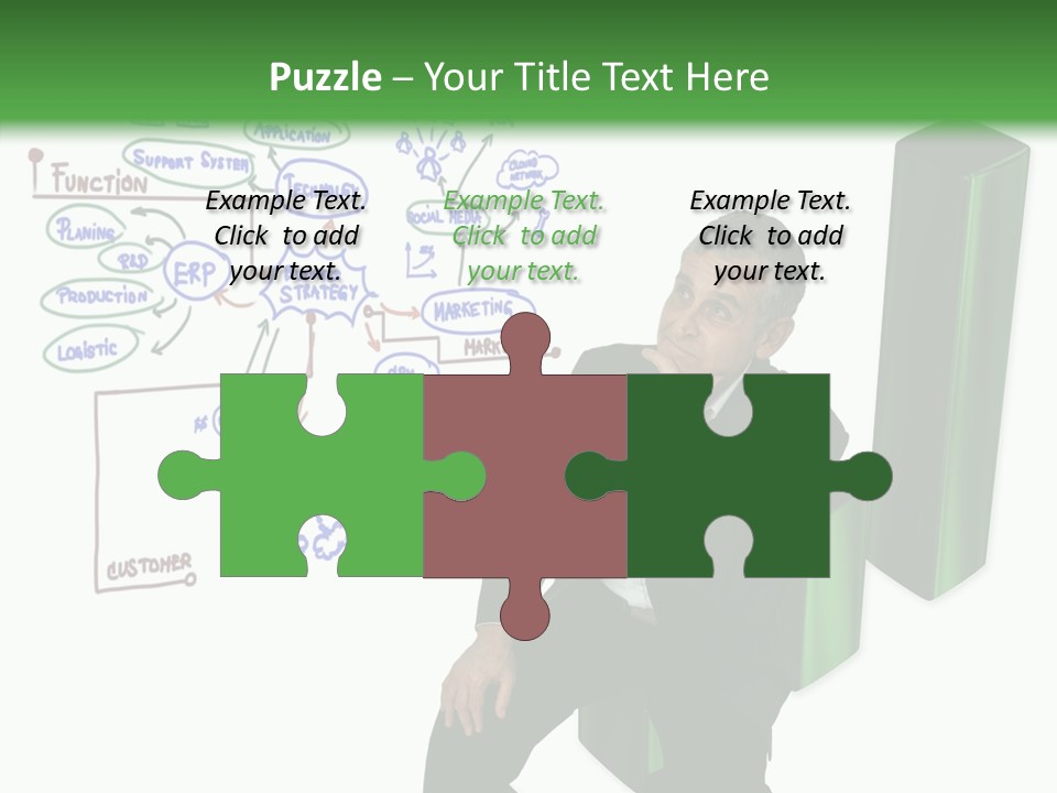 Market Marketing Pie Graph PowerPoint Template