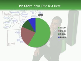 Market Marketing Pie Graph PowerPoint Template