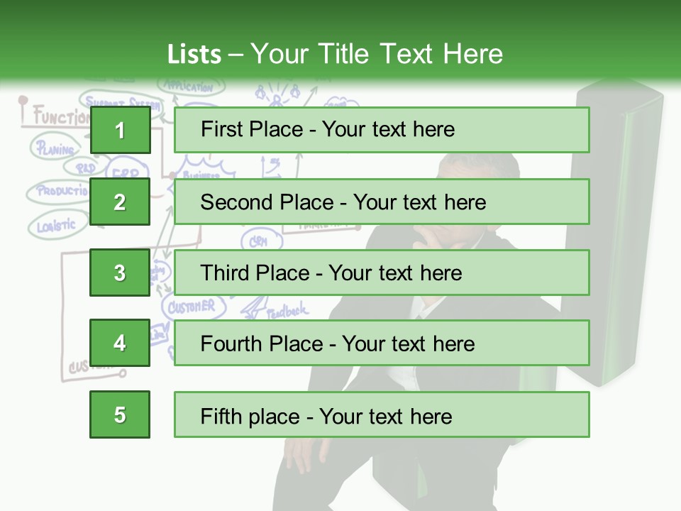 Market Marketing Pie Graph PowerPoint Template