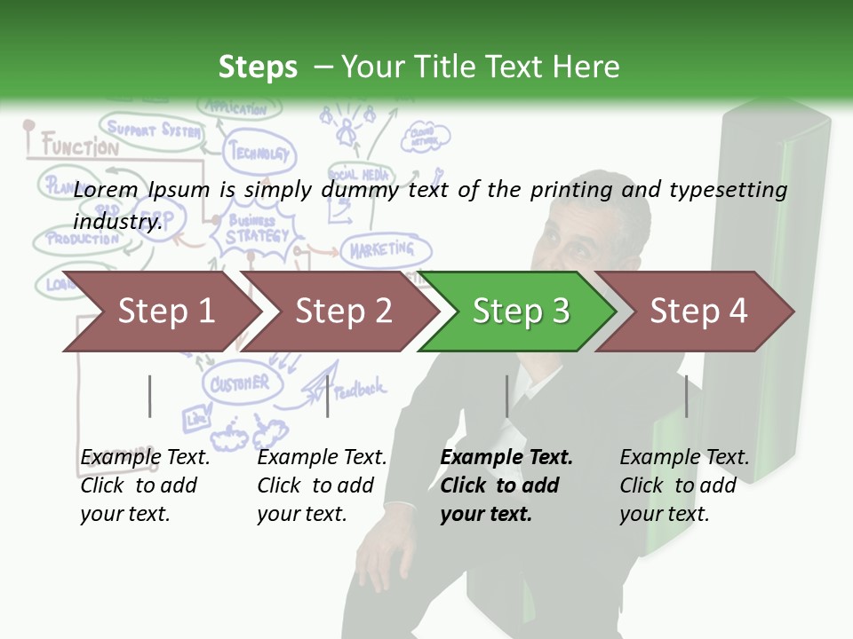 Market Marketing Pie Graph PowerPoint Template
