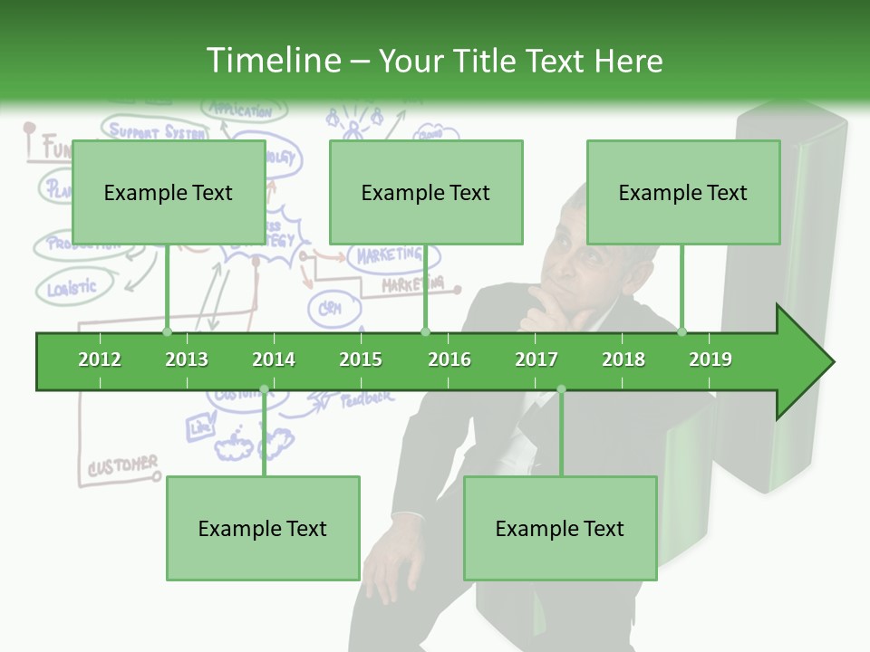 Market Marketing Pie Graph PowerPoint Template