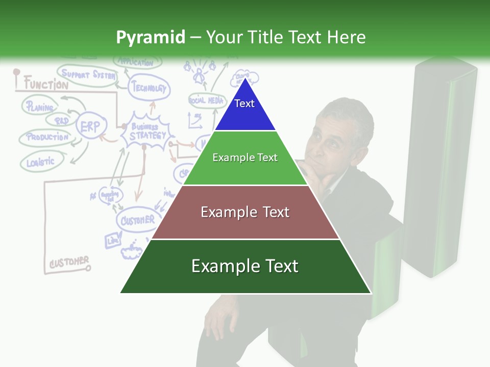 Market Marketing Pie Graph PowerPoint Template
