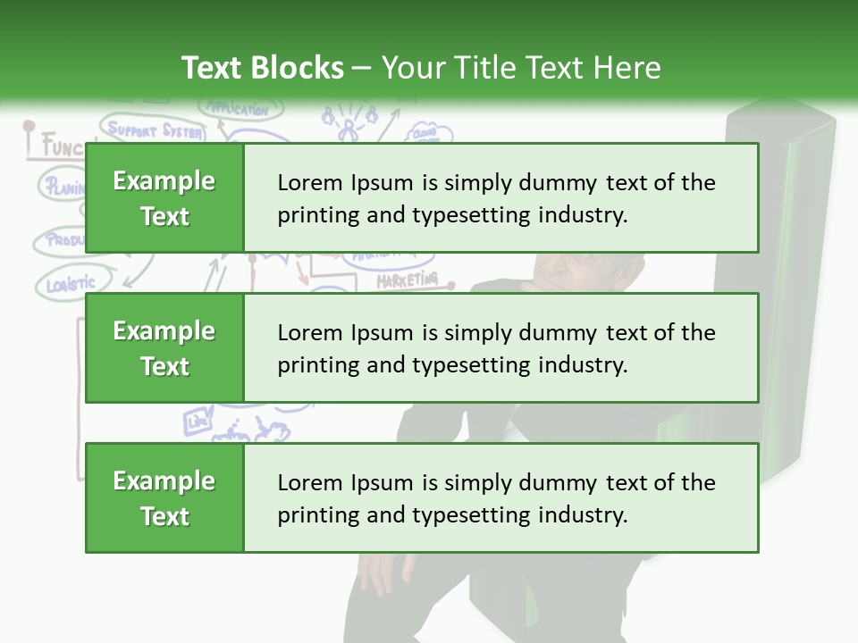 Market Marketing Pie Graph PowerPoint Template