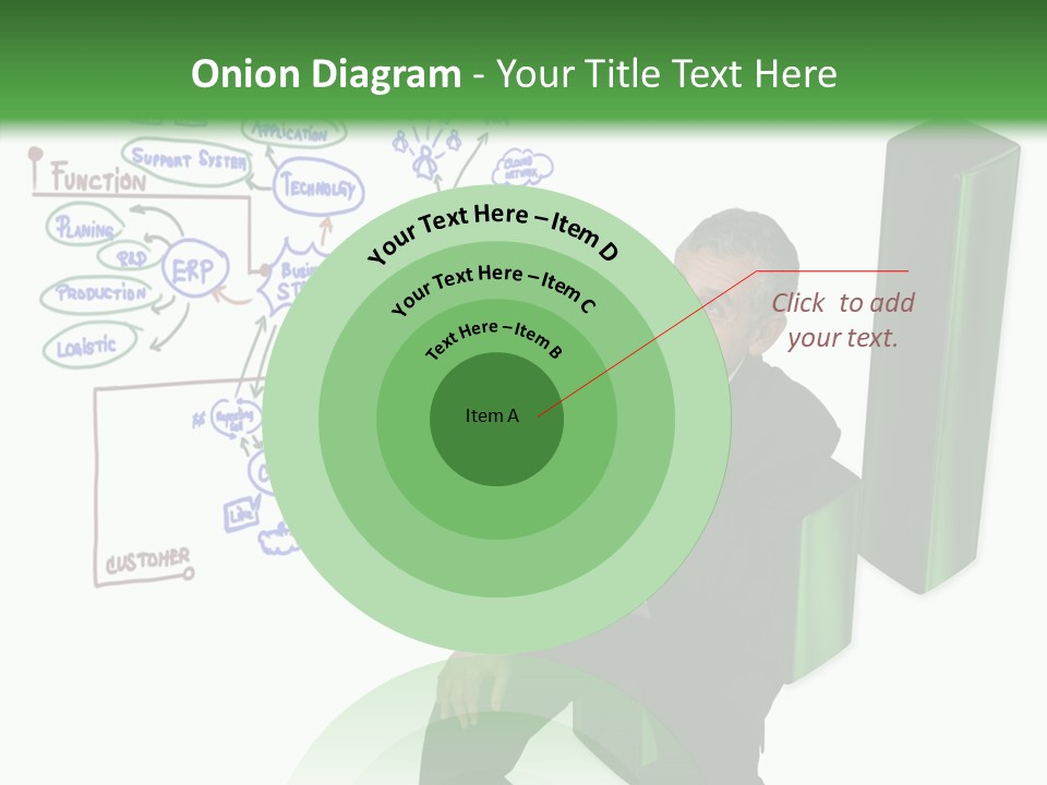 Market Marketing Pie Graph PowerPoint Template