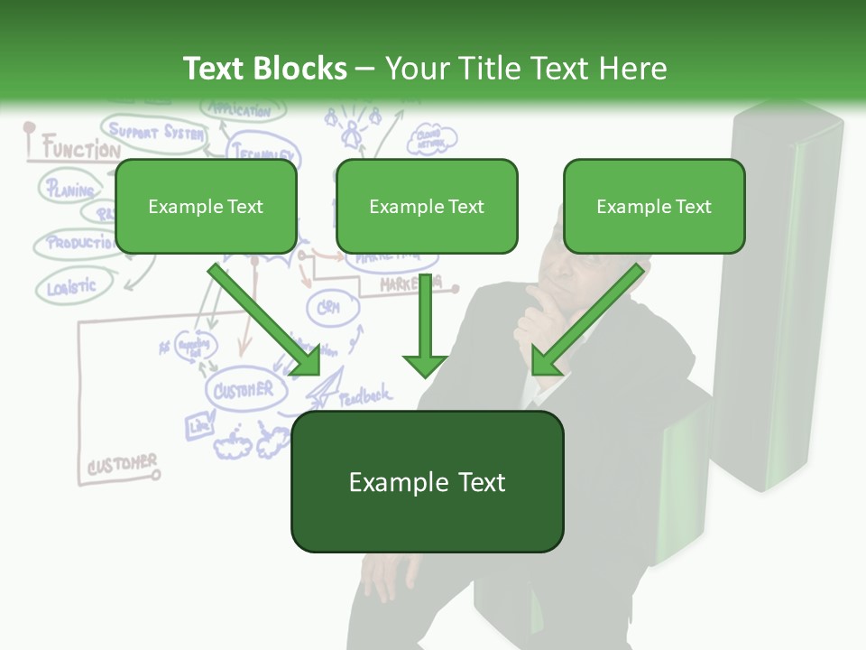 Market Marketing Pie Graph PowerPoint Template