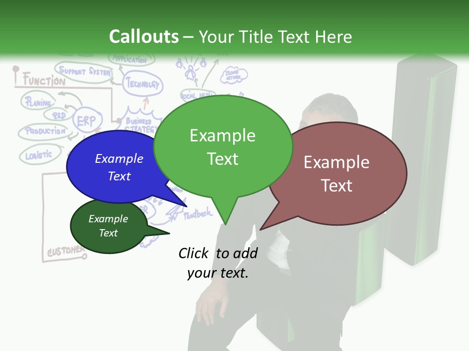 Market Marketing Pie Graph PowerPoint Template