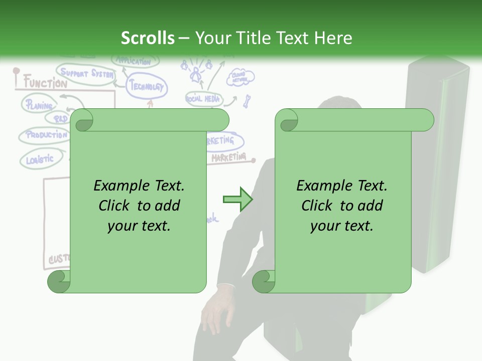 Market Marketing Pie Graph PowerPoint Template