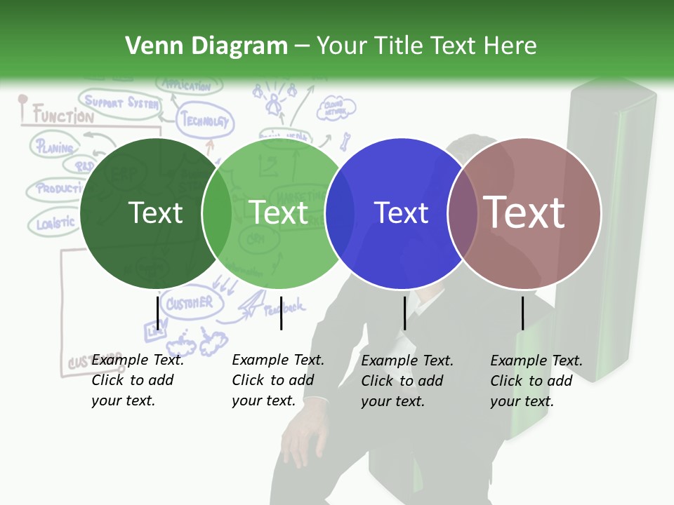Market Marketing Pie Graph PowerPoint Template