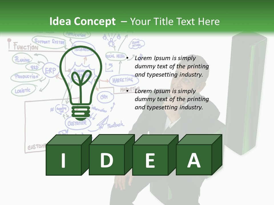 Market Marketing Pie Graph PowerPoint Template
