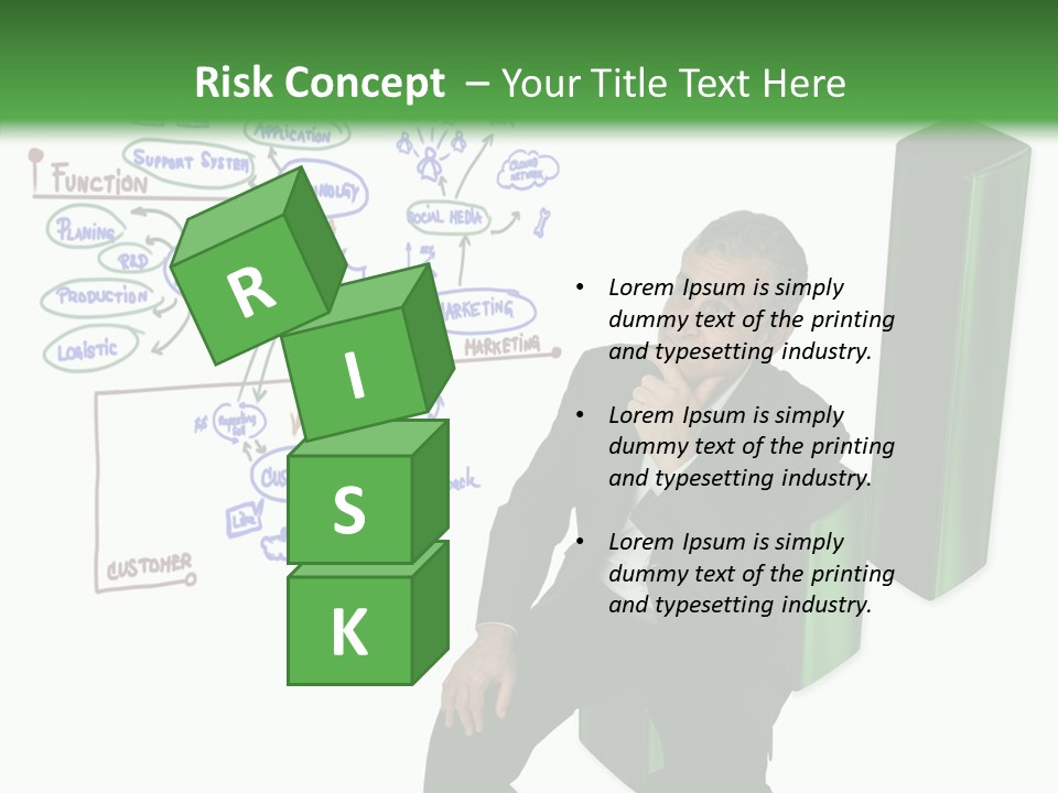 Market Marketing Pie Graph PowerPoint Template