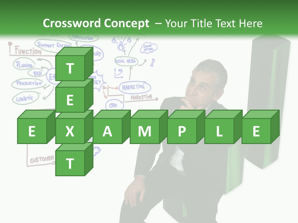 Market Marketing Pie Graph PowerPoint Template
