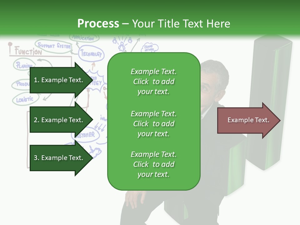 Market Marketing Pie Graph PowerPoint Template