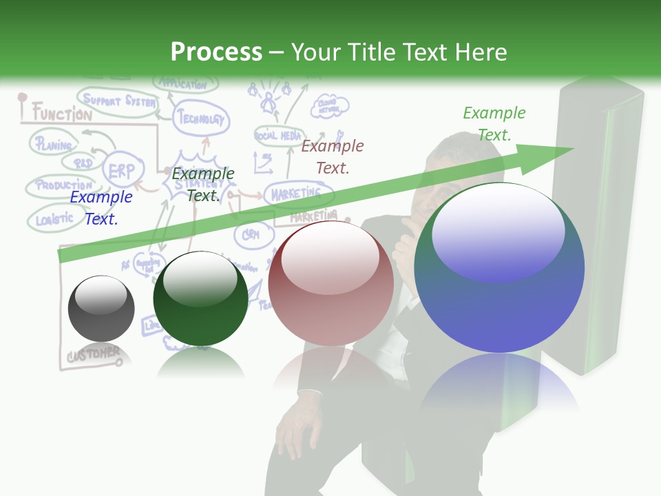 Market Marketing Pie Graph PowerPoint Template