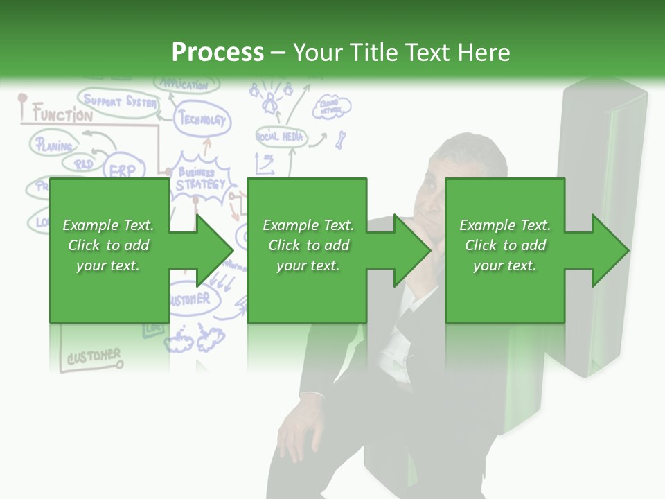 Market Marketing Pie Graph PowerPoint Template