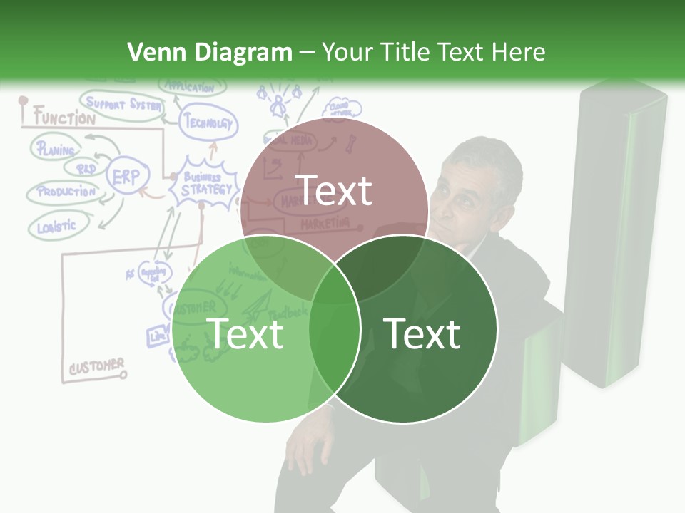 Market Marketing Pie Graph PowerPoint Template