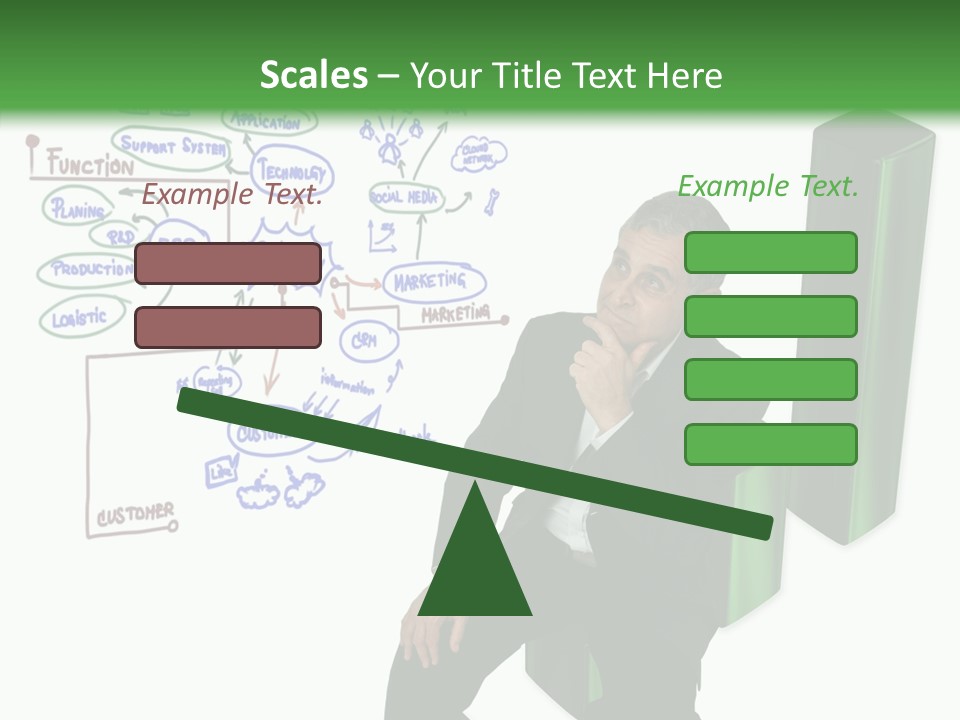 Market Marketing Pie Graph PowerPoint Template