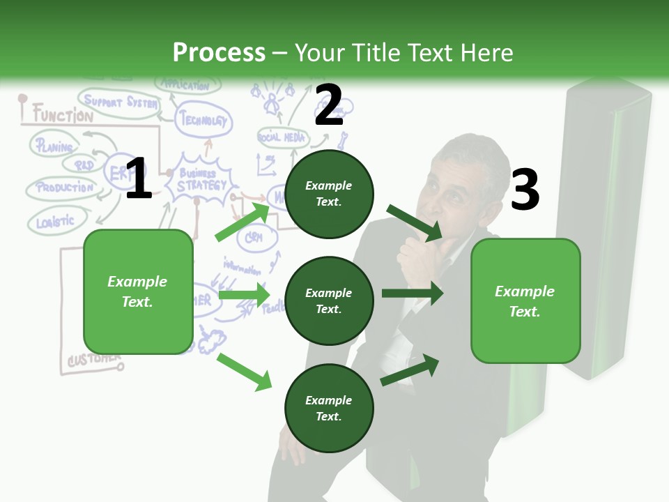 Market Marketing Pie Graph PowerPoint Template