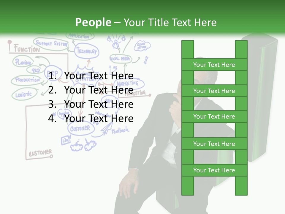 Market Marketing Pie Graph PowerPoint Template