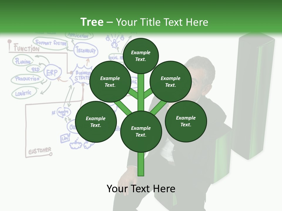 Market Marketing Pie Graph PowerPoint Template