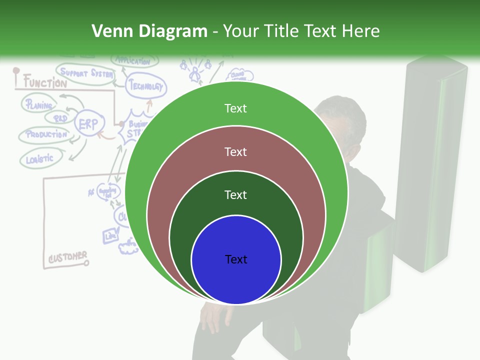 Market Marketing Pie Graph PowerPoint Template