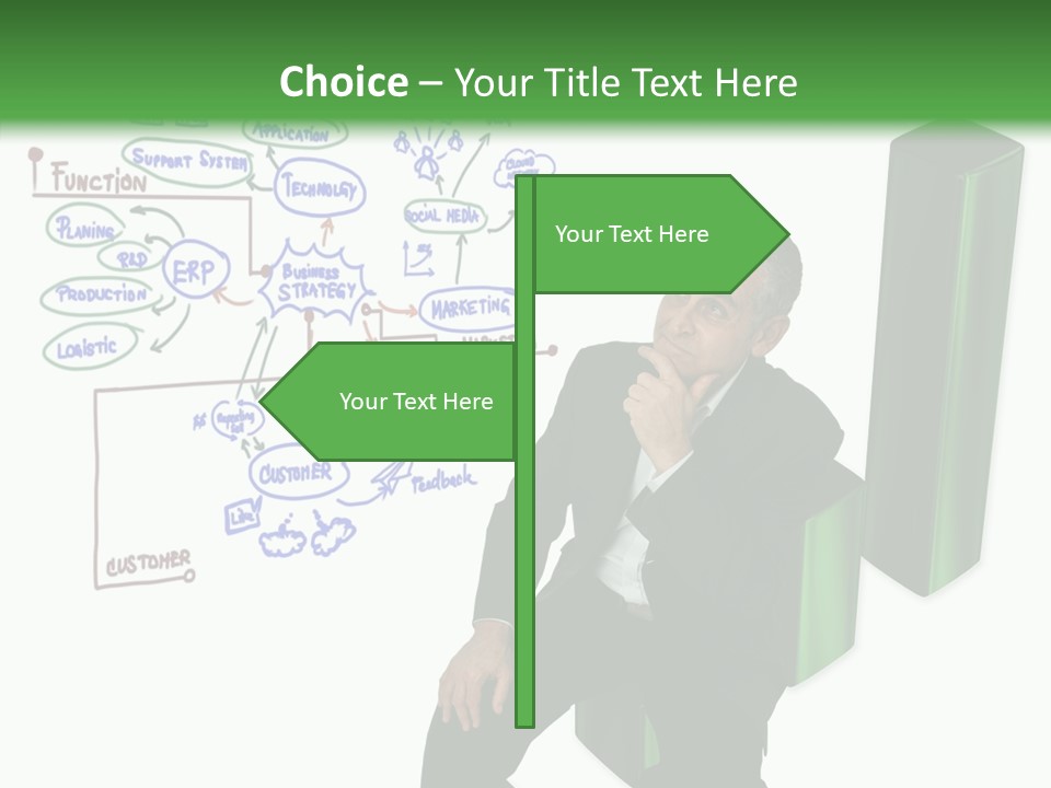 Market Marketing Pie Graph PowerPoint Template