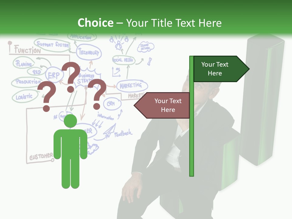 Market Marketing Pie Graph PowerPoint Template