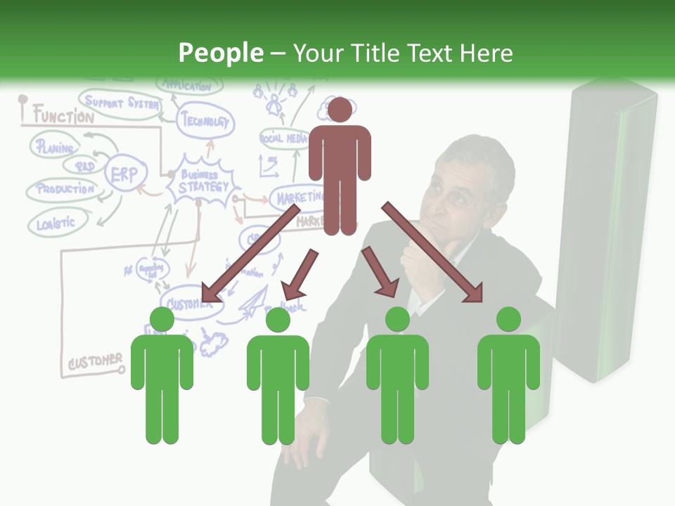 Market Marketing Pie Graph PowerPoint Template