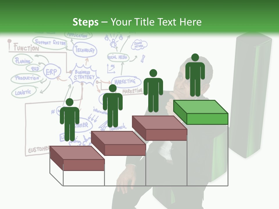Market Marketing Pie Graph PowerPoint Template