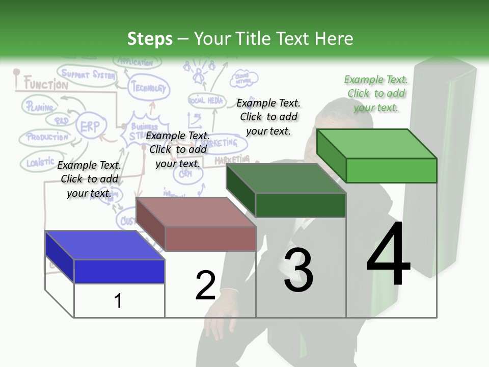Market Marketing Pie Graph PowerPoint Template