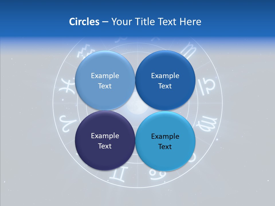 Aries Wheel Icon PowerPoint Template