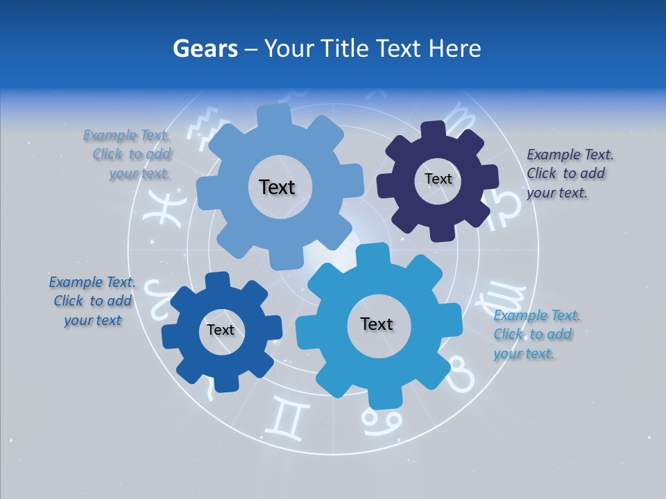 Aries Wheel Icon PowerPoint Template