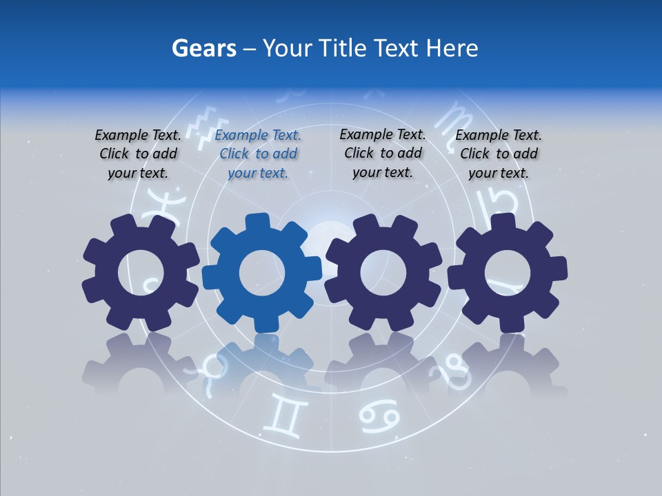 Aries Wheel Icon PowerPoint Template