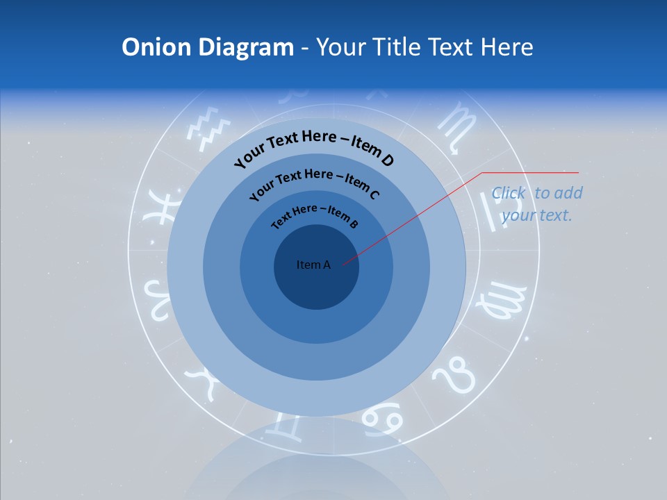 Aries Wheel Icon PowerPoint Template