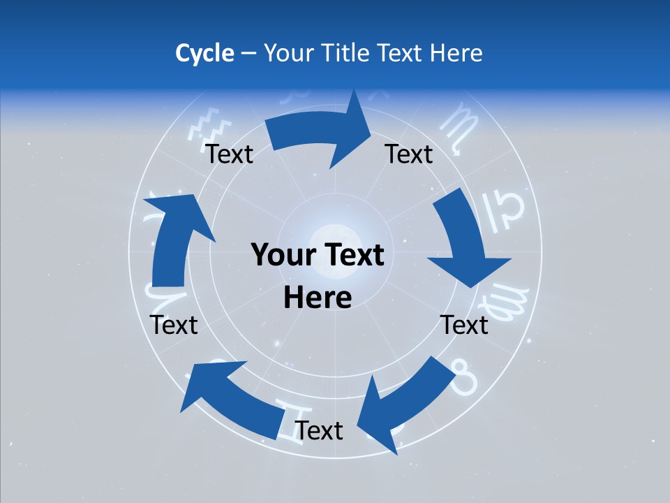 Aries Wheel Icon PowerPoint Template