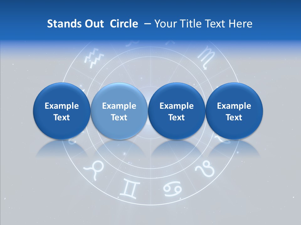 Aries Wheel Icon PowerPoint Template