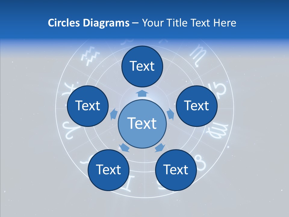 Aries Wheel Icon PowerPoint Template