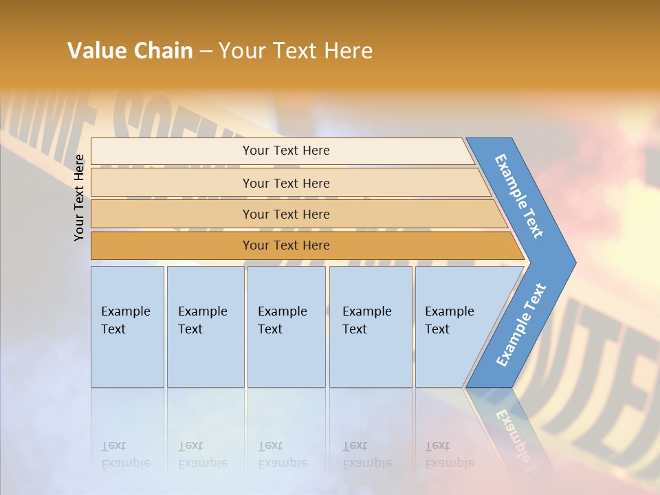 Tape Boundary Patrol Car PowerPoint Template