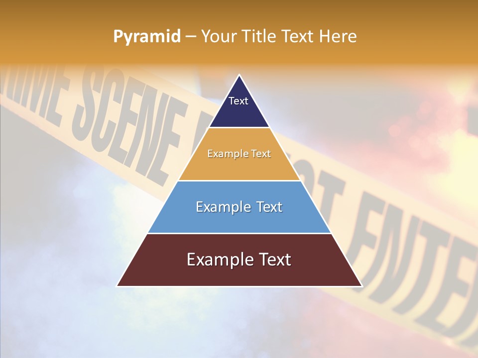 Tape Boundary Patrol Car PowerPoint Template