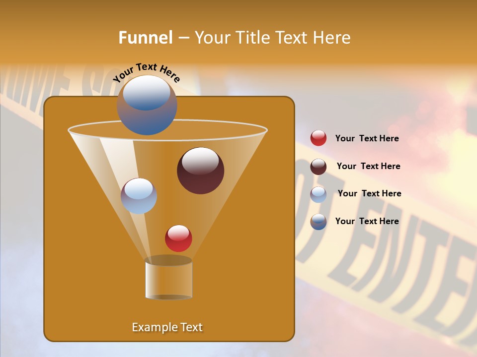 Tape Boundary Patrol Car PowerPoint Template