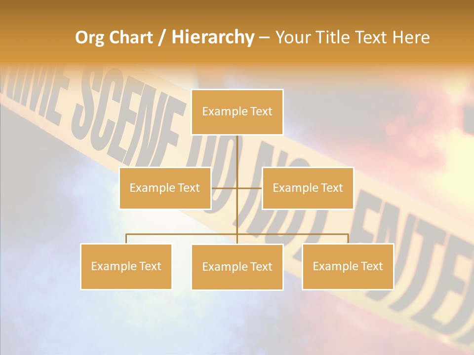Tape Boundary Patrol Car PowerPoint Template